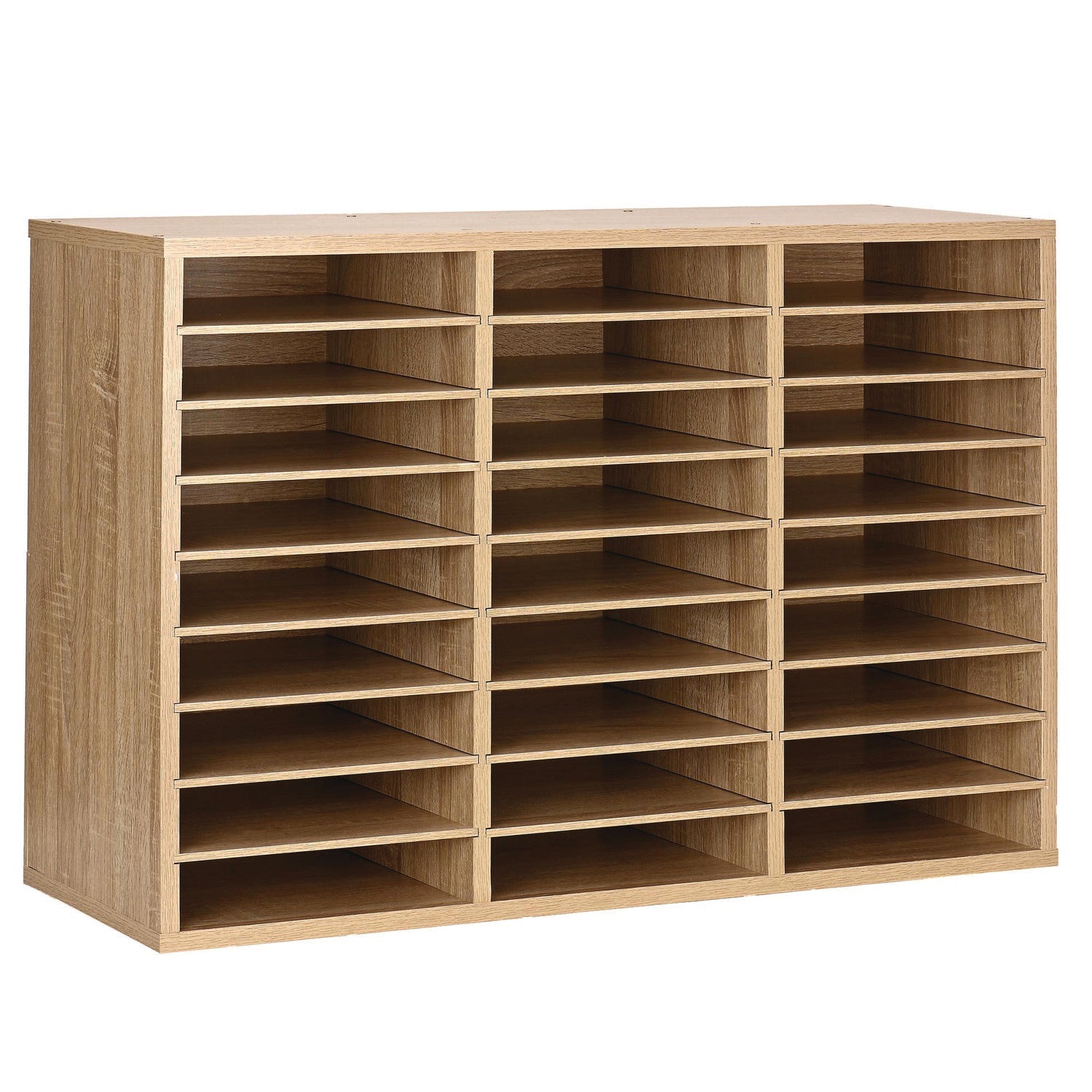 adiroffice-wooden-27-compartment-literature-organizer-27-sections-letter-size-31-49-x-11-81-x-21-65-medium-oak-alhiof20101meo_1